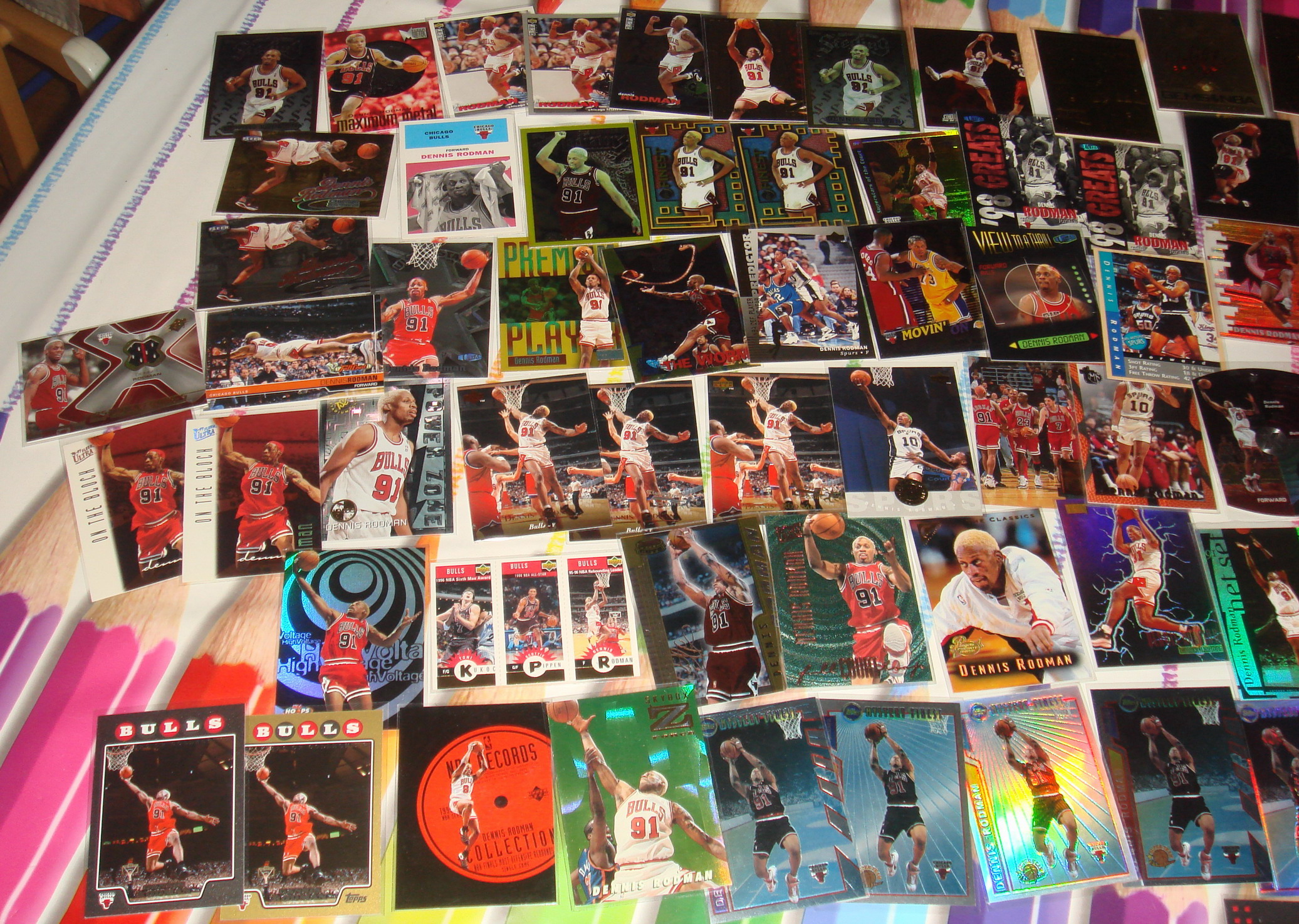 Vente Collection Dennis Rodman Basketball Trading Cards